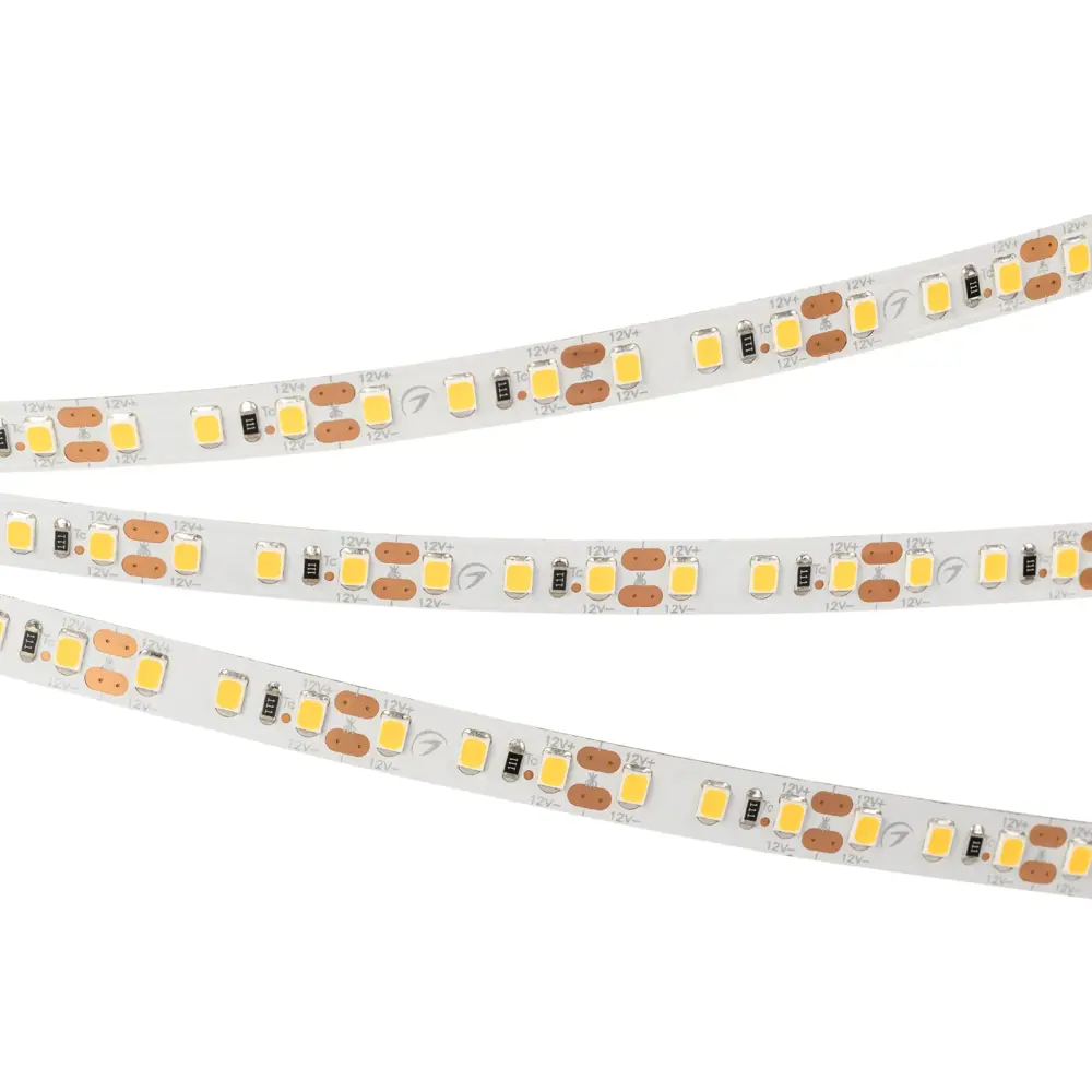 Фото 7 Светодиодная лента Arlight 024116 2 SMD 2835 120 диод/8.40 Вт/м 12 В IP20 5 м теплый белый свет Фото 7 Светодиодная лента Arlight 024116 2 SMD 2835 120 диод/8.40 Вт/м 12 В IP20 5 м теплый белый свет