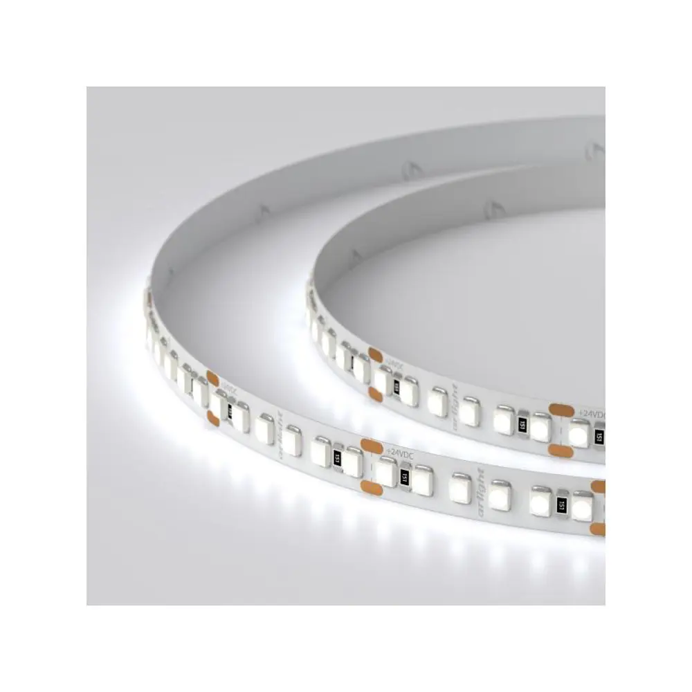 Фото 4 Светодиодная лента Arlight 018729(2) SMD 3528 180 диод/12 Вт/м 24 В IP20 5 м холодный белый свет Фото 4 Светодиодная лента Arlight 018729(2) SMD 3528 180 диод/12 Вт/м 24 В IP20 5 м холодный белый свет