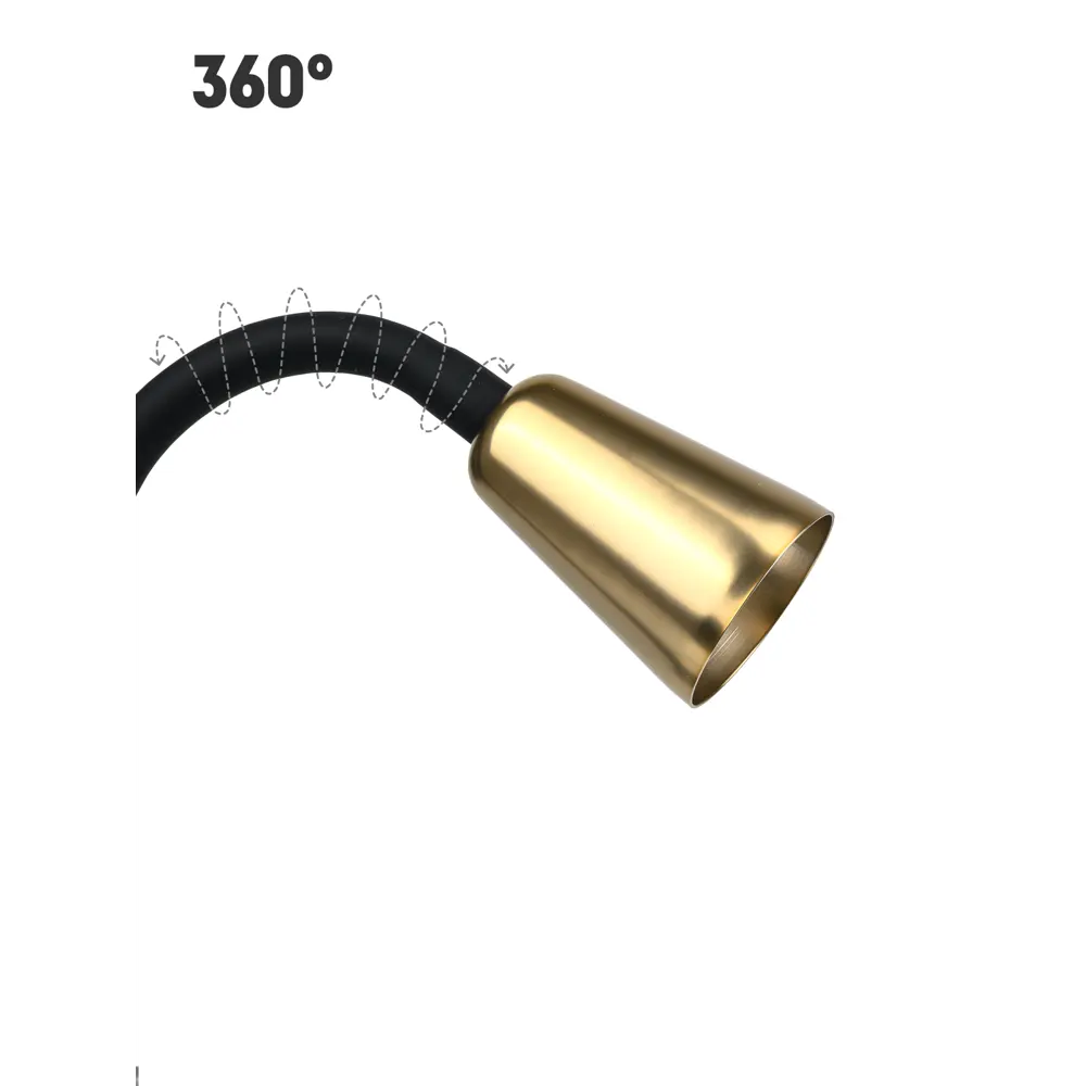 Фото 3 Рабочая лампа настольная Artstyle Ht-901mg Ht-901mg цвет жёлтый / золотой Фото 3 Рабочая лампа настольная Artstyle Ht-901mg Ht-901mg цвет жёлтый / золотой