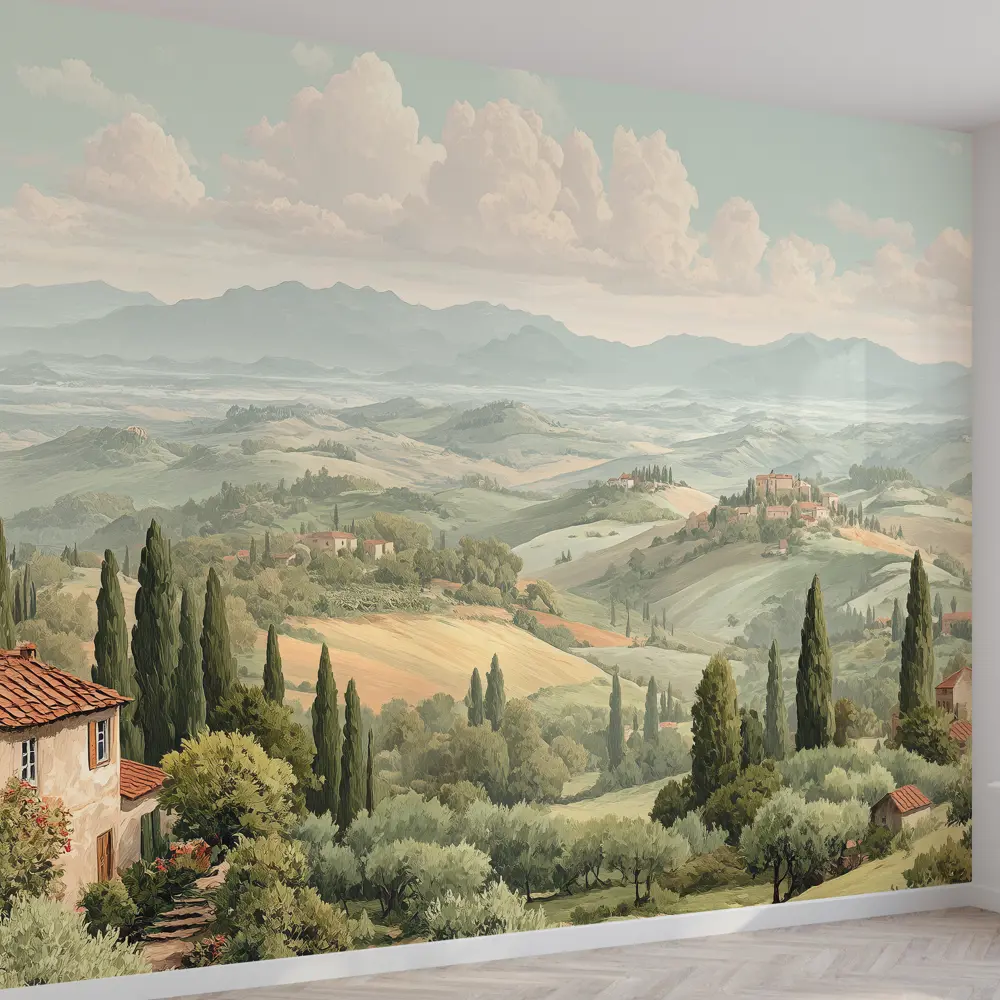 Фото Фотообои флизелиновые Postermarket Город в горах 500x270 см Фото Фотообои флизелиновые Postermarket Город в горах 500x270 см