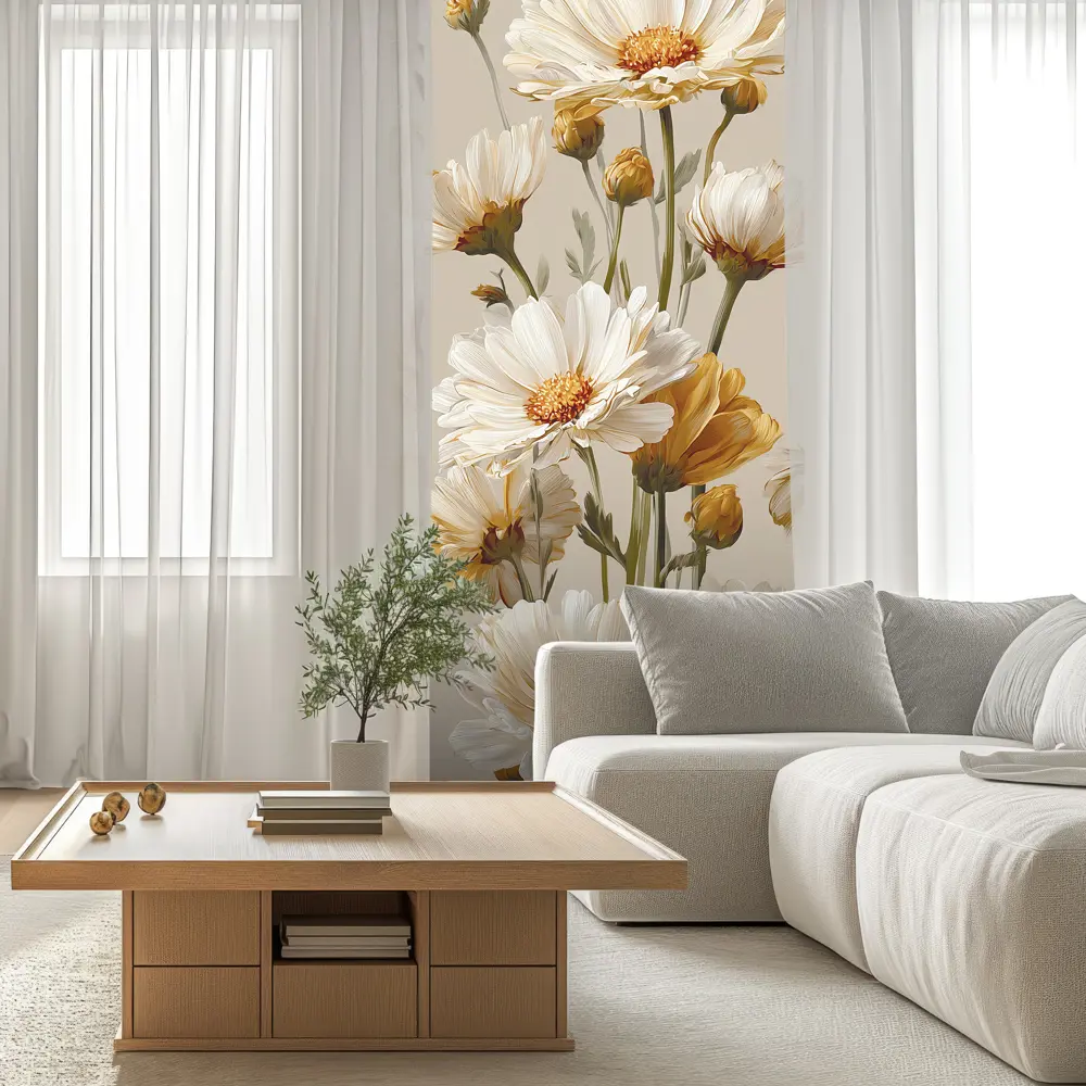 Фото 3 Фотообои флизелиновые Postermarket Цветы 100x270 см Фото 3 Фотообои флизелиновые Postermarket Цветы 100x270 см