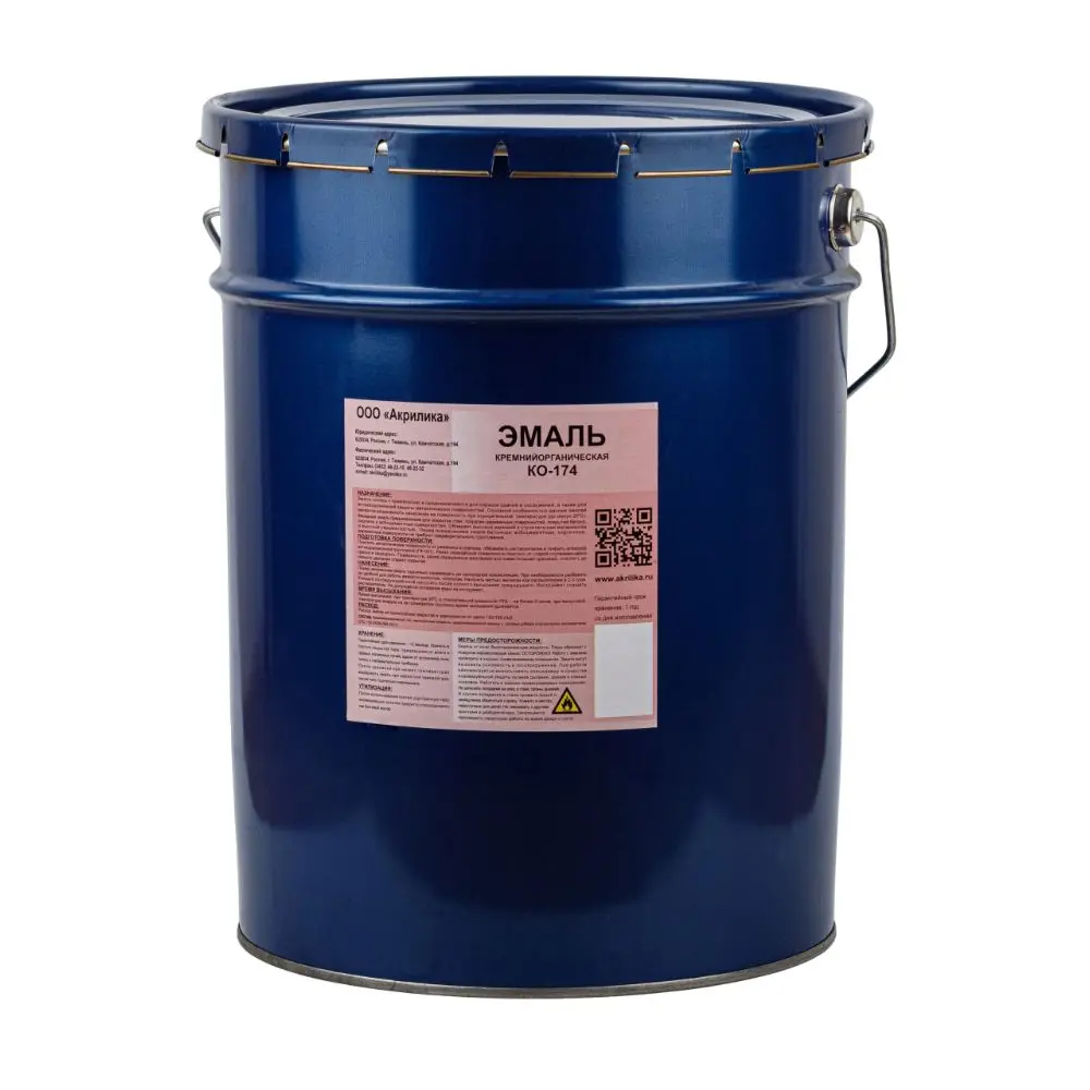 Фото Эмаль Tyumterm КО-174 матовая белая 25 кг Фото Эмаль Tyumterm КО-174 матовая белая 25 кг