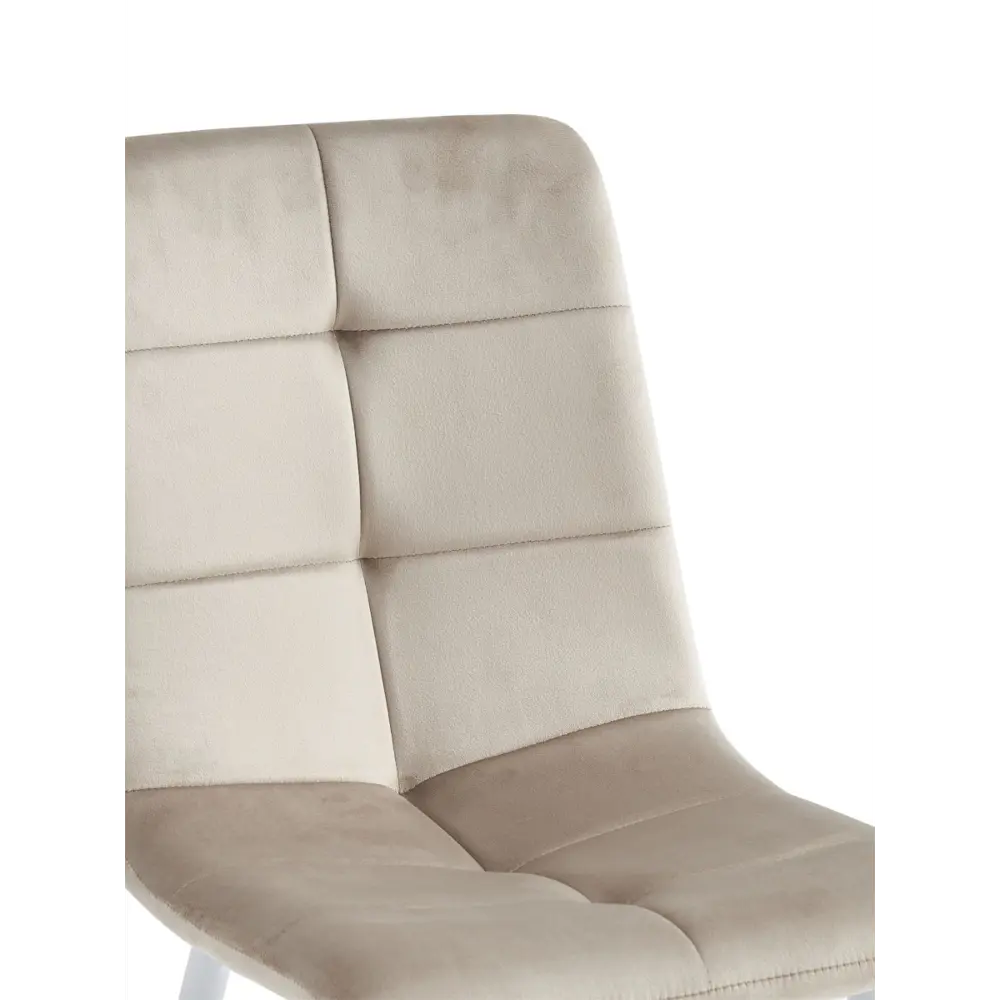 Фото 3 Стул Martin для кухни La alta 1 шт со спинкой мягкий обеденный какао ножки белые Фото 3 Стул Martin для кухни La alta 1 шт со спинкой мягкий обеденный какао ножки белые