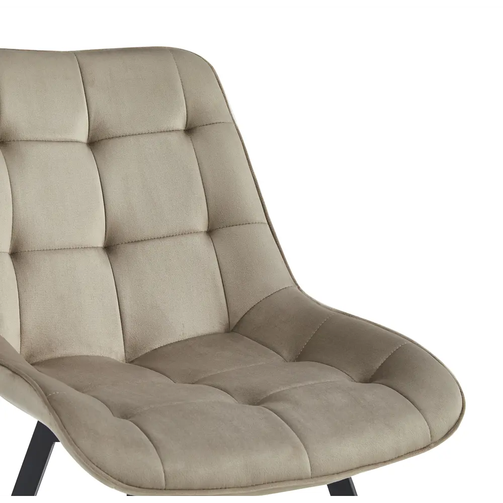 Фото 5 Стул мягкий со спинкой La alta Robert комплект 2 шт. мокко велюр Фото 5 Стул мягкий со спинкой La alta Robert комплект 2 шт. мокко велюр