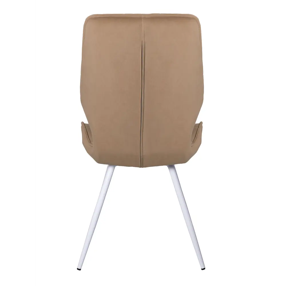 Фото 5 Стулья для кухни Ostin La alta 2 шт со спинкой мягкие обеденные золотой ножки белые круглые