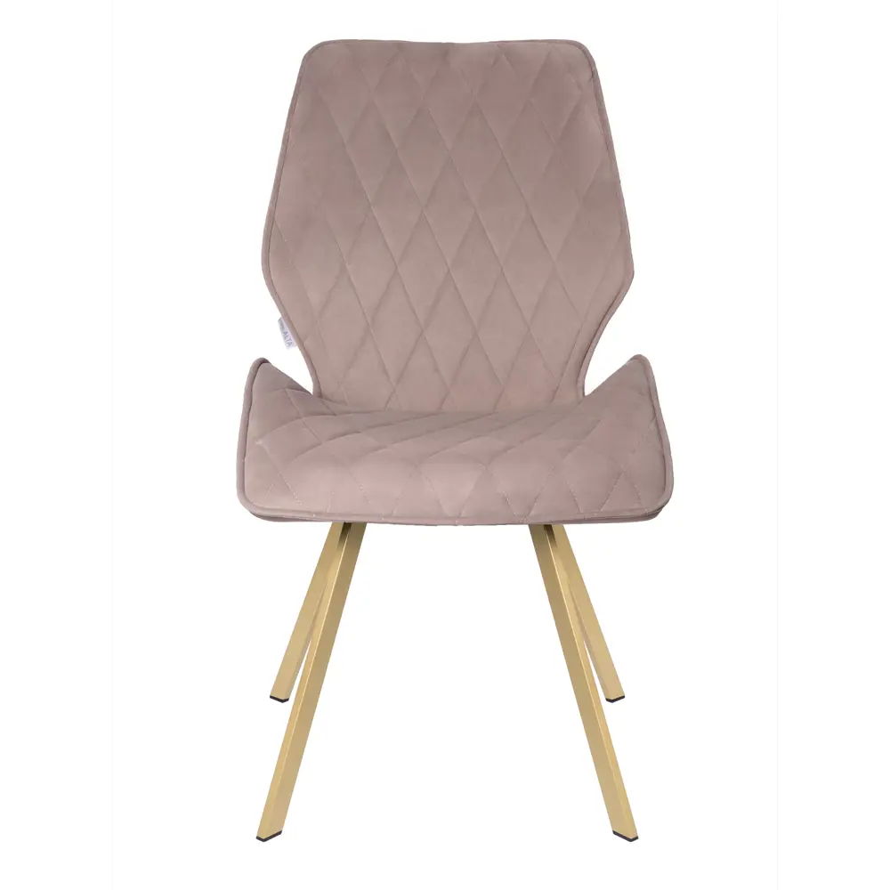 Фото 2 Стулья для кухни Ostin La alta 2 шт со спинкой мягкие обеденные серо-бежевый ножки шампань квадратные Фото 2 Стулья для кухни Ostin La alta 2 шт со спинкой мягкие обеденные серо-бежевый ножки шампань квадратные