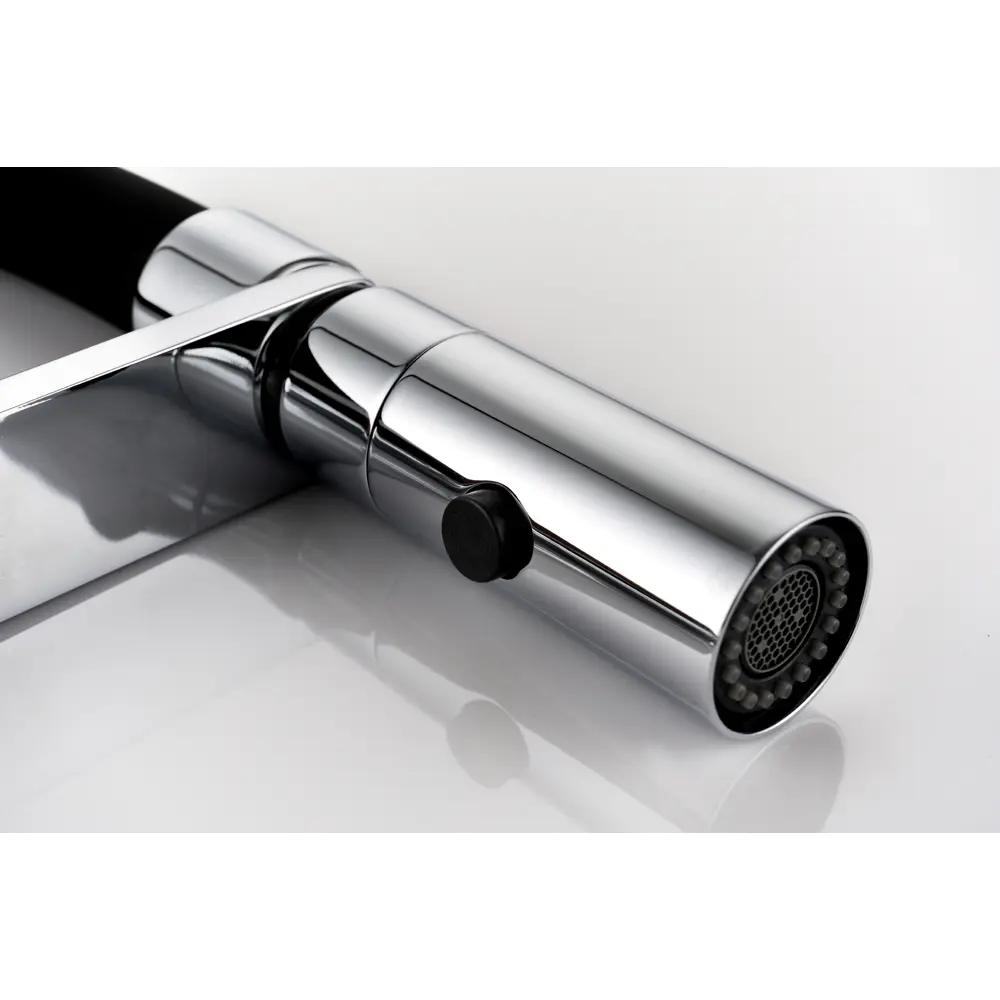 Фото 4 Смеситель для кухни Vincea VKF-114GM гибкий излив 17.5 см цвет вороненая сталь Фото 4 Смеситель для кухни Vincea VKF-114GM гибкий излив 17.5 см цвет вороненая сталь