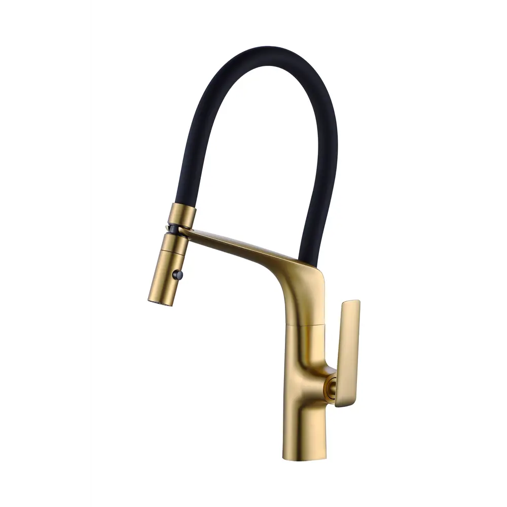 Фото 7 Смеситель для кухни Vincea VKF-115BG гибкий излив 20.5 см цвет брашированное золото Фото 7 Смеситель для кухни Vincea VKF-115BG гибкий излив 20.5 см цвет брашированное золото