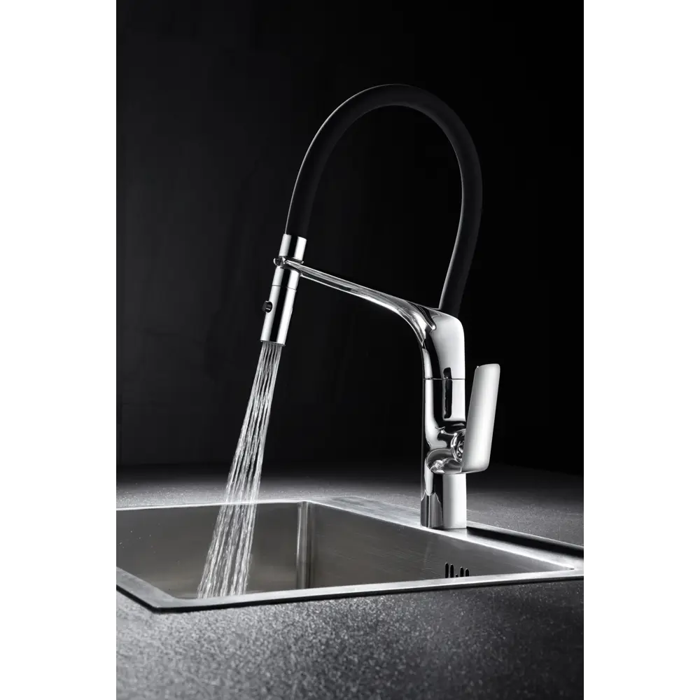 Фото 3 Смеситель для кухни Vincea VKF-115BG гибкий излив 20.5 см цвет брашированное золото Фото 3 Смеситель для кухни Vincea VKF-115BG гибкий излив 20.5 см цвет брашированное золото