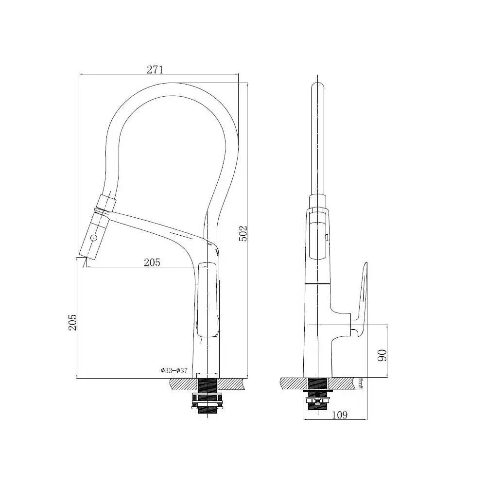 Фото 8 Смеситель для кухни Vincea VKF-115BG гибкий излив 20.5 см цвет брашированное золото Фото 8 Смеситель для кухни Vincea VKF-115BG гибкий излив 20.5 см цвет брашированное золото