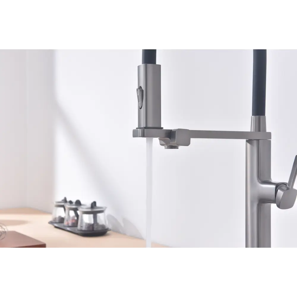 Фото 4 Смеситель для кухни Vincea VKF-119CH гибкий излив 26.3 см цвет хром