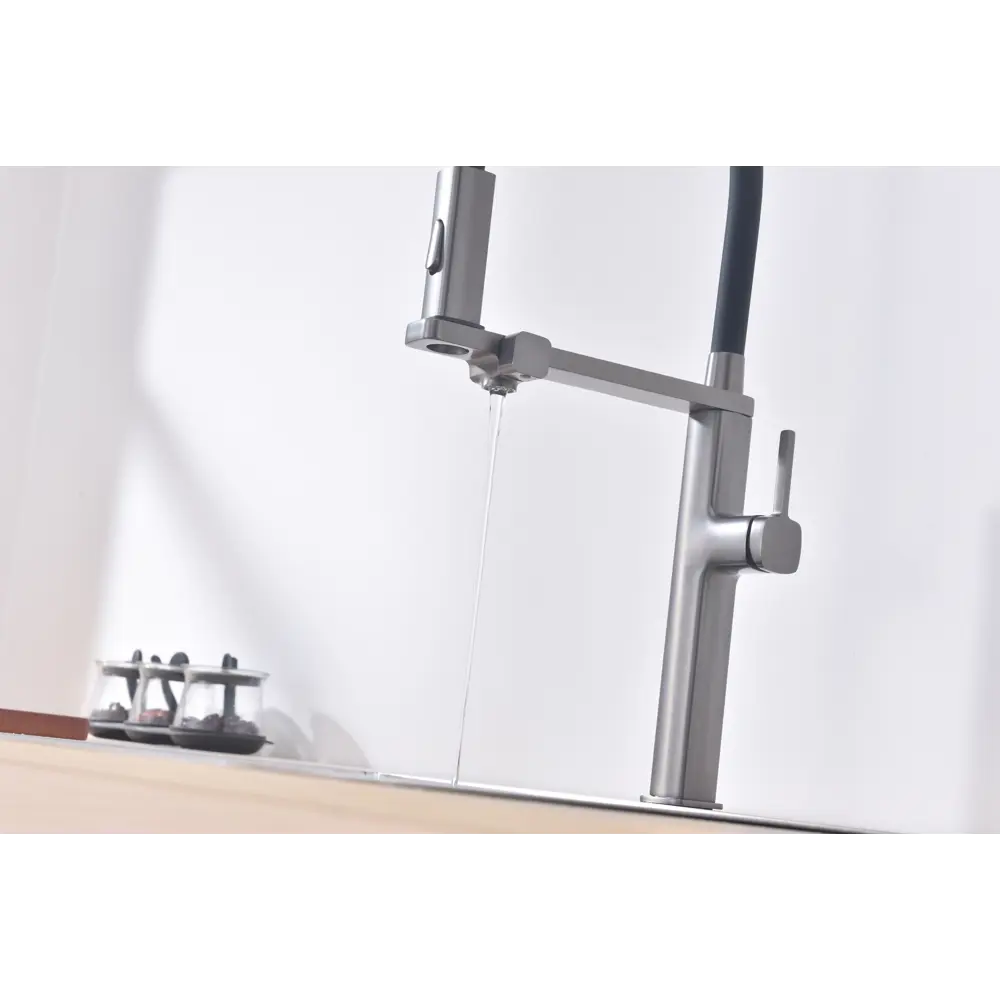 Фото 5 Смеситель для кухни Vincea VKF-119CH гибкий излив 26.3 см цвет хром