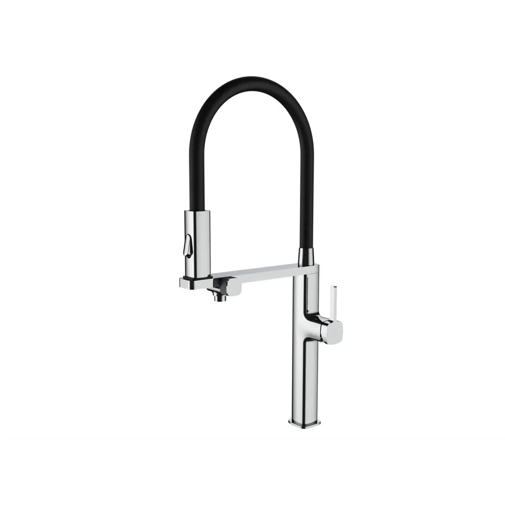 Фото 11 Смеситель для кухни Vincea VKF-119CH гибкий излив 26.3 см цвет хром