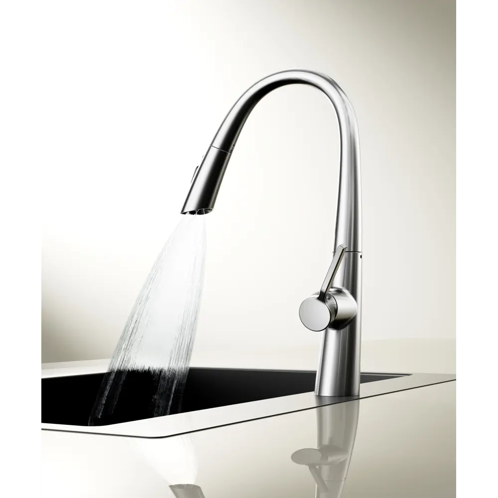 Фото 3 Смеситель для кухни Vincea VKF-176CH 24.3 см выдвижной излив цвет хром Фото 3 Смеситель для кухни Vincea VKF-176CH 24.3 см выдвижной излив цвет хром