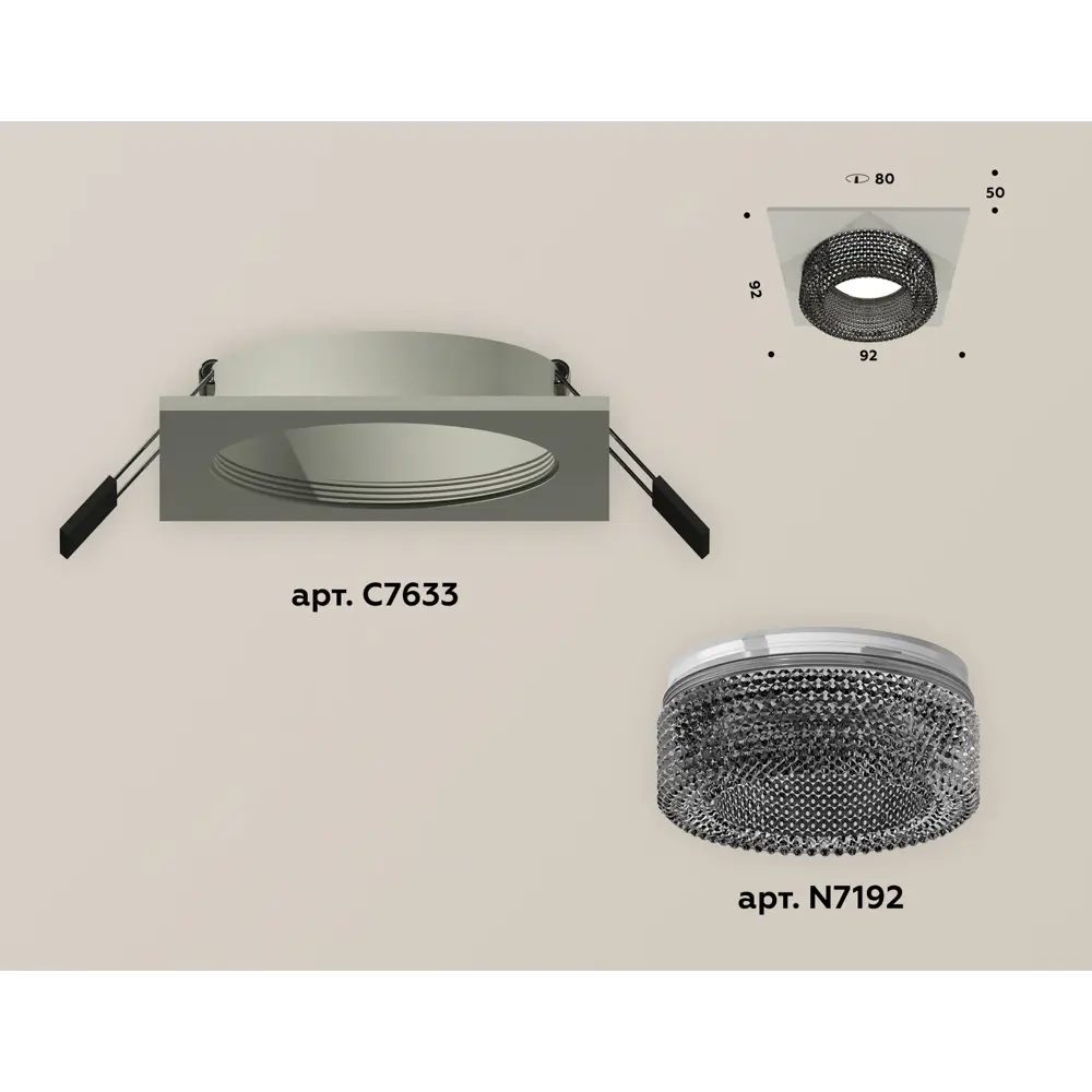 Фото Светильник точечный встраиваемый Ambrella light Diy system complects Xc7633021 под отверстие 8 мм GU5.3 цвет серый Фото Светильник точечный встраиваемый Ambrella light Diy system complects Xc7633021 под отверстие 8 мм GU5.3 цвет серый