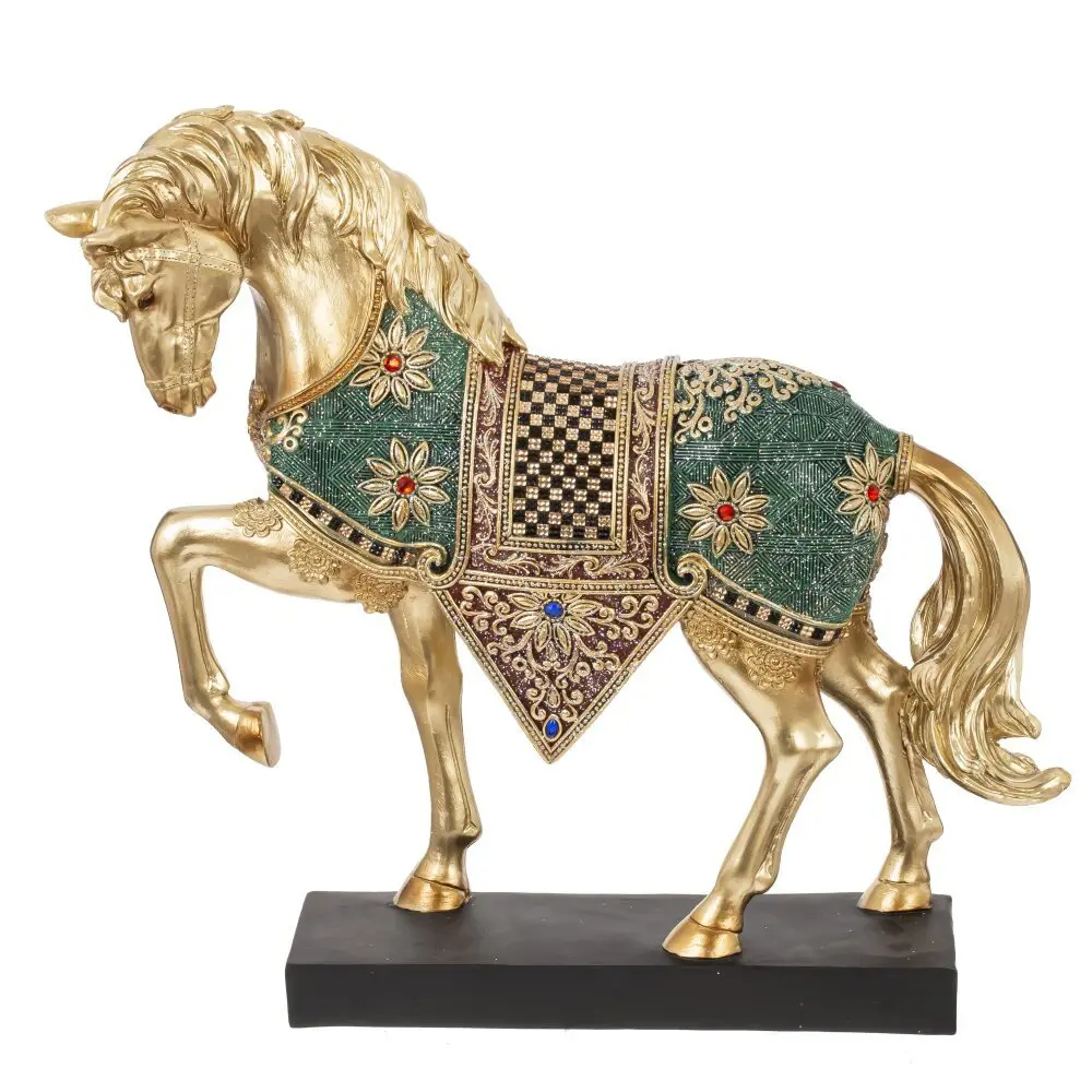 Фото Фигура декоративная Лошадь 822810 7.5x32 см желтый/золотой Фото Фигура декоративная Лошадь 822810 7.5x32 см желтый/золотой