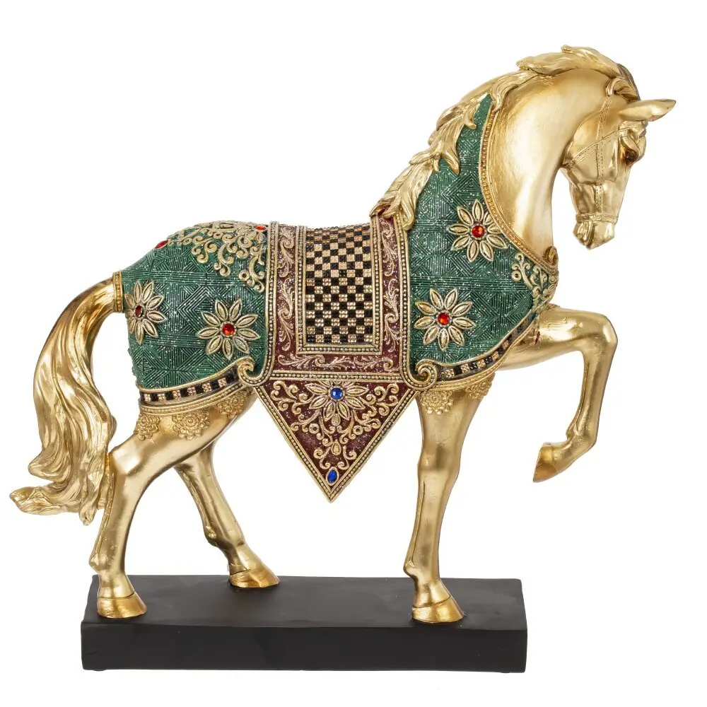 Фото 2 Фигура декоративная Лошадь 822810 7.5x32 см желтый/золотой Фото 2 Фигура декоративная Лошадь 822810 7.5x32 см желтый/золотой