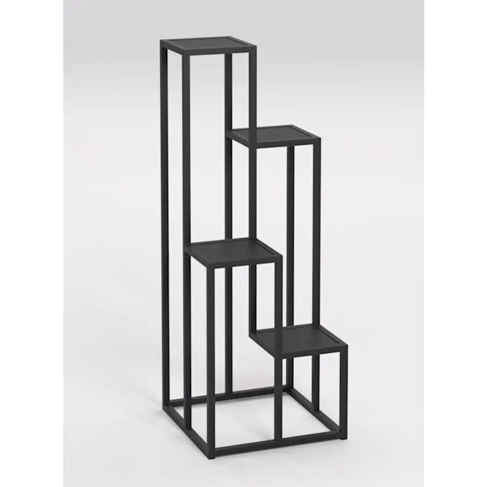 Фото Подставка для цветочных горшков 18678w10 45 см x 45 см x 120 см металл черный Фото Подставка для цветочных горшков 18678w10 45 см x 45 см x 120 см металл черный