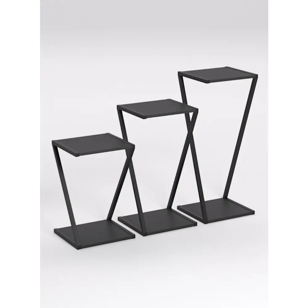 Фото Подставка для цветочных горшков 18723w10 34 см x 34 см x 80 см металл черный