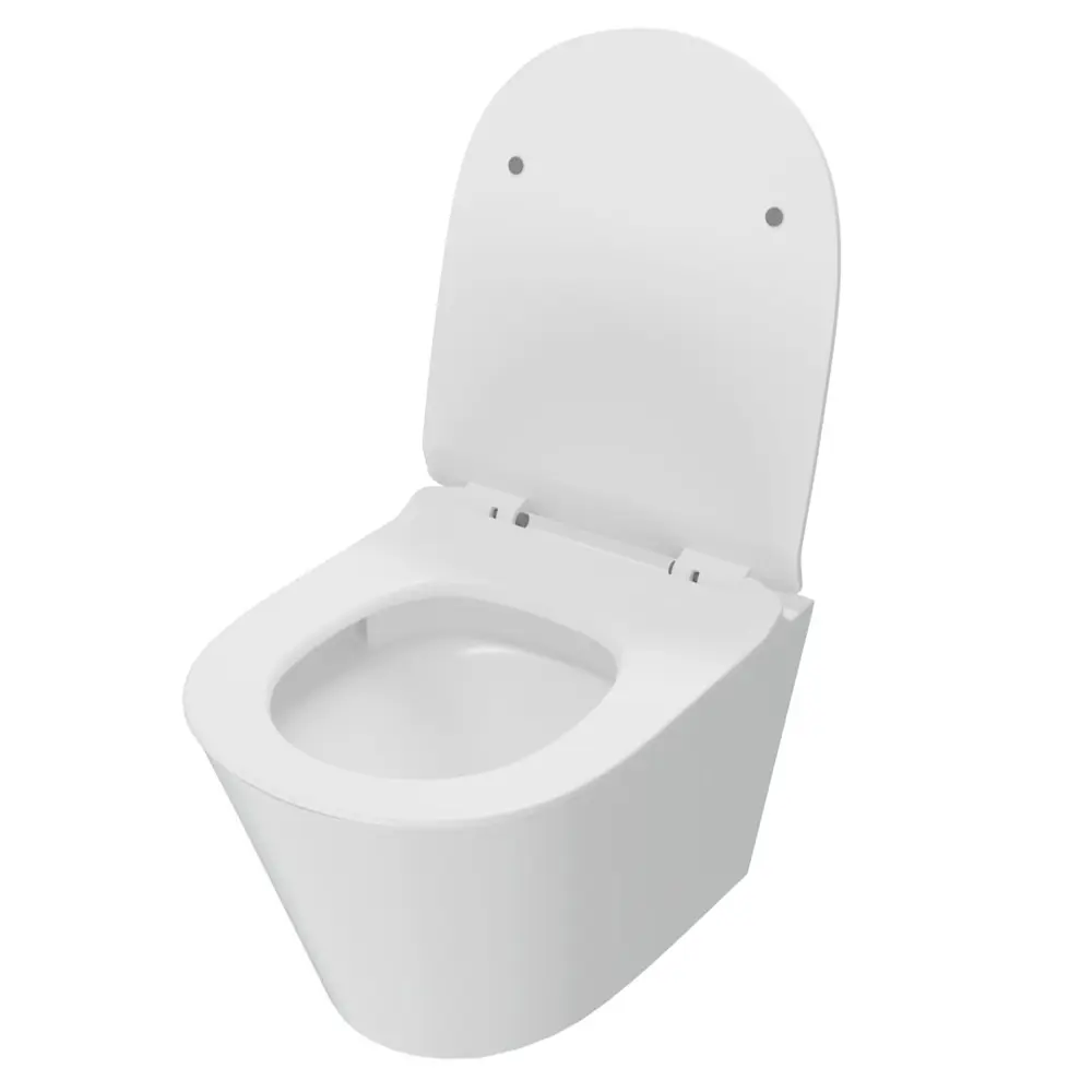 Фото 16 Унитаз подвесной Teymi T40225 Tornado безободковый с сиденьем микролифт