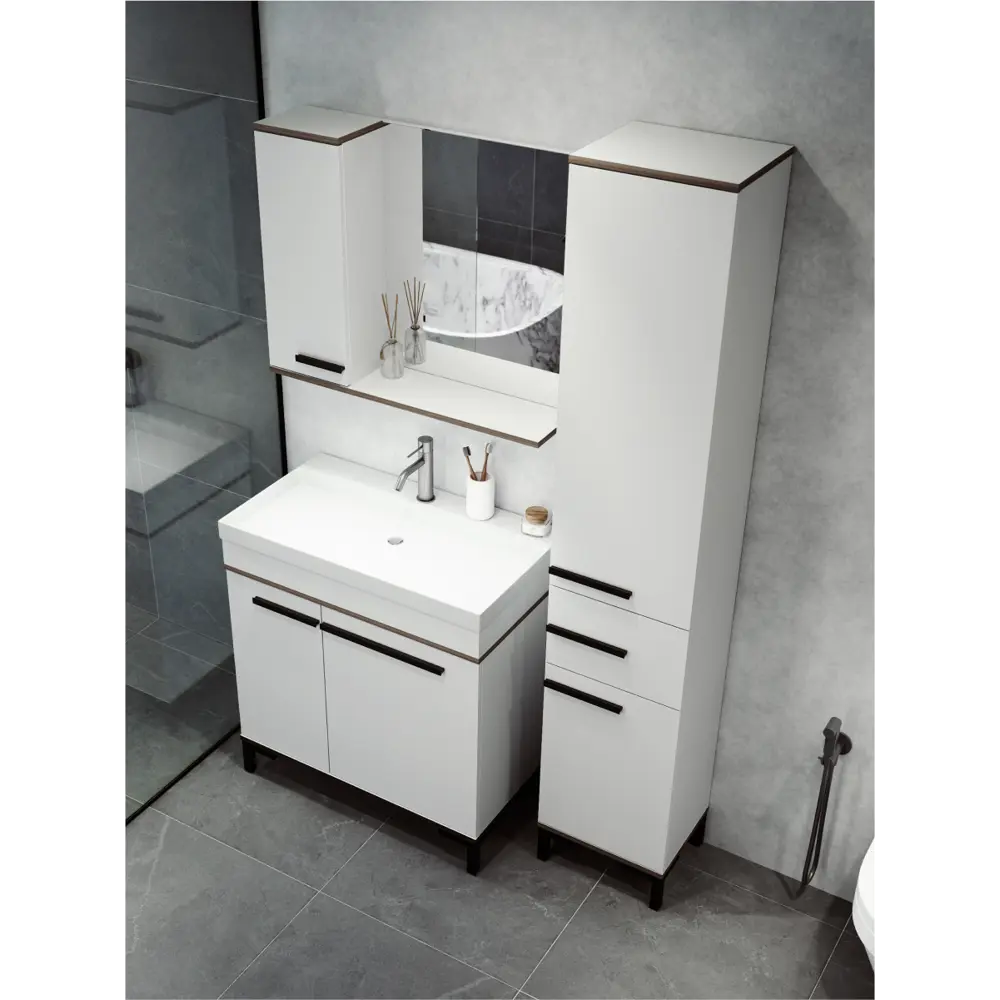 Фото 12 Тумба под раковину напольная Northeis Каликс_тумба_напольная_белый 78.9см цвет белый Фото 12 Тумба под раковину напольная Northeis Каликс_тумба_напольная_белый 78.9см цвет белый