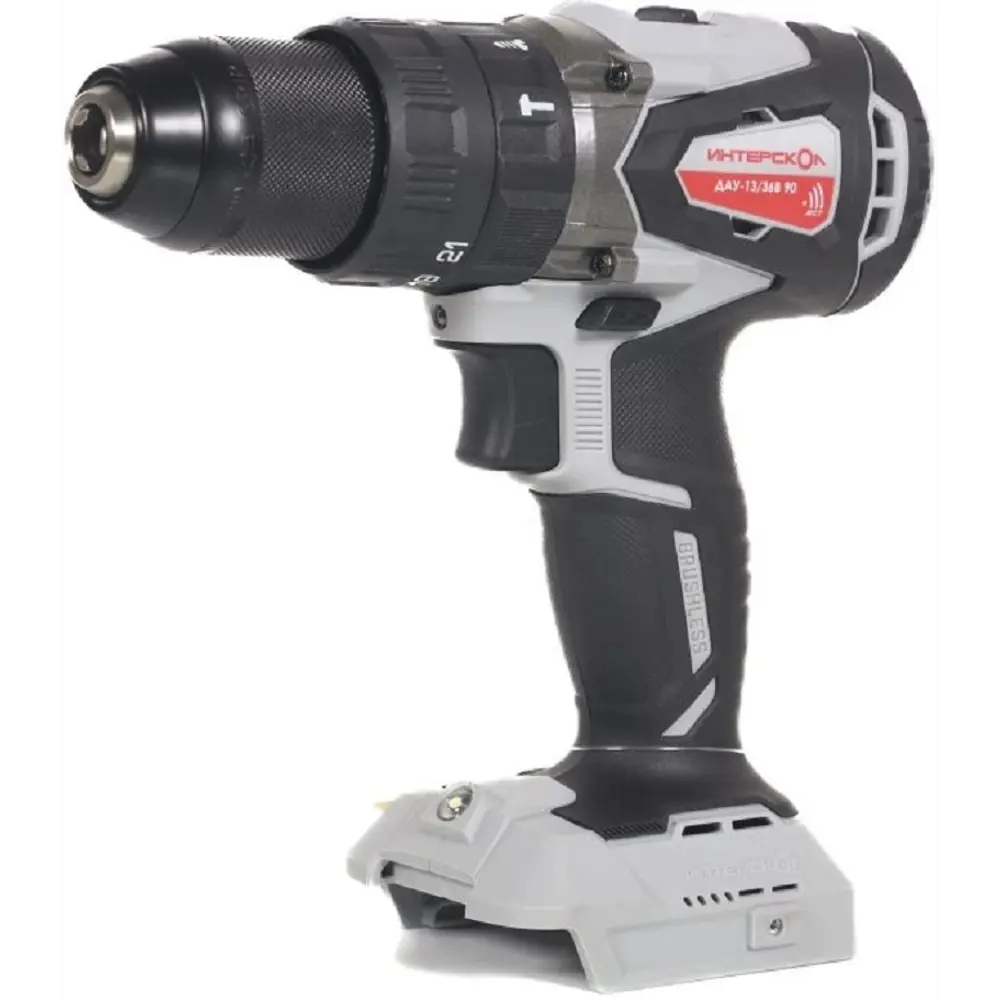 Фото Дрель-шуруповерт аккумуляторная ударная бесщеточная Интерскол ДАУ-13/36В 90, 36 В Li-Ion без АКБ и ЗУ Фото Дрель-шуруповерт аккумуляторная ударная бесщеточная Интерскол ДАУ-13/36В 90, 36 В Li-Ion без АКБ и ЗУ