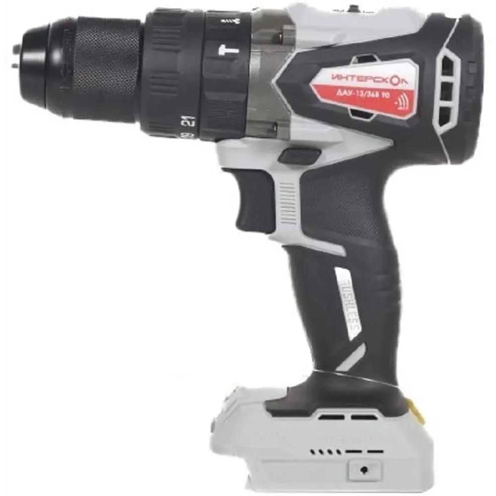 Фото 2 Дрель-шуруповерт аккумуляторная ударная бесщеточная Интерскол ДАУ-13/36В 90, 36 В Li-Ion без АКБ и ЗУ Фото 2 Дрель-шуруповерт аккумуляторная ударная бесщеточная Интерскол ДАУ-13/36В 90, 36 В Li-Ion без АКБ и ЗУ
