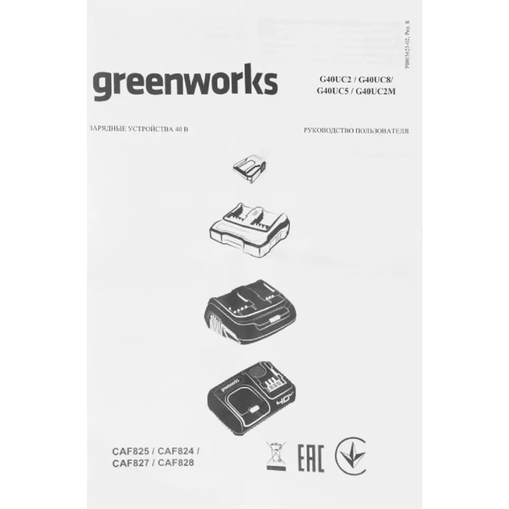 Фото 10 Зарядное устройство для аккумуляторов Greenworks G40UCM2M