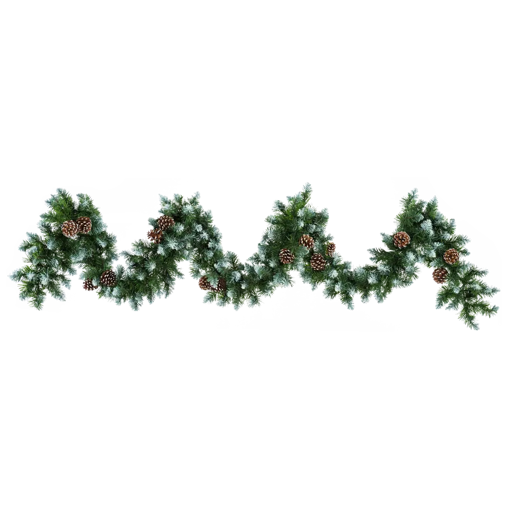 Фото 2 Гирлянда декоративная KREAFORTA 270 см заснеженная