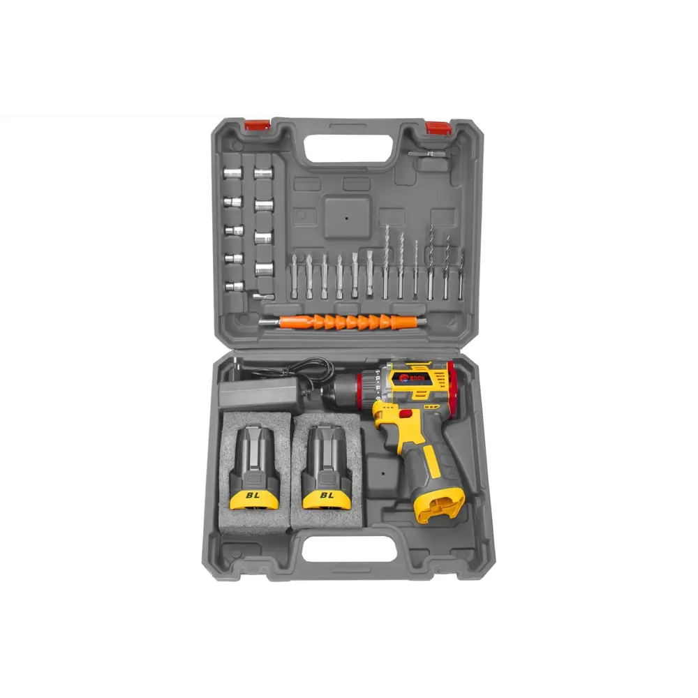 Фото 3 Дрель-шуруповерт аккумуляторная бесщеточная Edon Protech AD-16BL, 16 В Li-Ion 2x2 Ач Фото 3 Дрель-шуруповерт аккумуляторная бесщеточная Edon Protech AD-16BL, 16 В Li-Ion 2x2 Ач