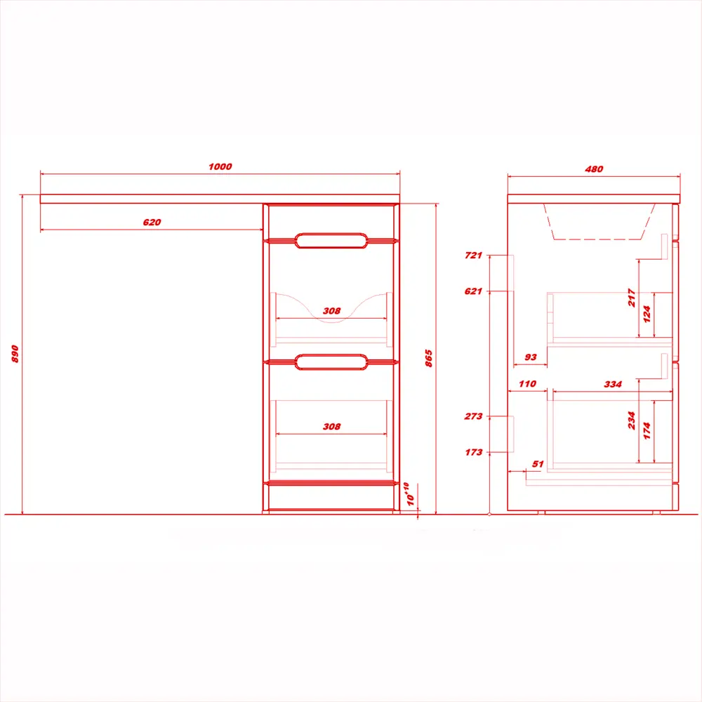Фото 8 Тумба с раковиной RUVANN VIRTA 40 раковина Даллас 100 правый в ванную напольная цвет дуб вотан, графит софт