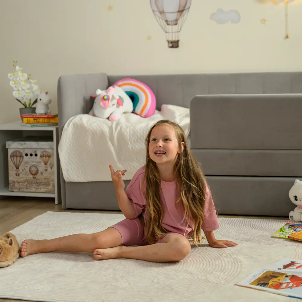 Фото 6 Кровать-тахта Romack Polly с матрасом 87x80x168 см ДСП цвет серый меланж Фото 6 Кровать-тахта Romack Polly с матрасом 87x80x168 см ДСП цвет серый меланж