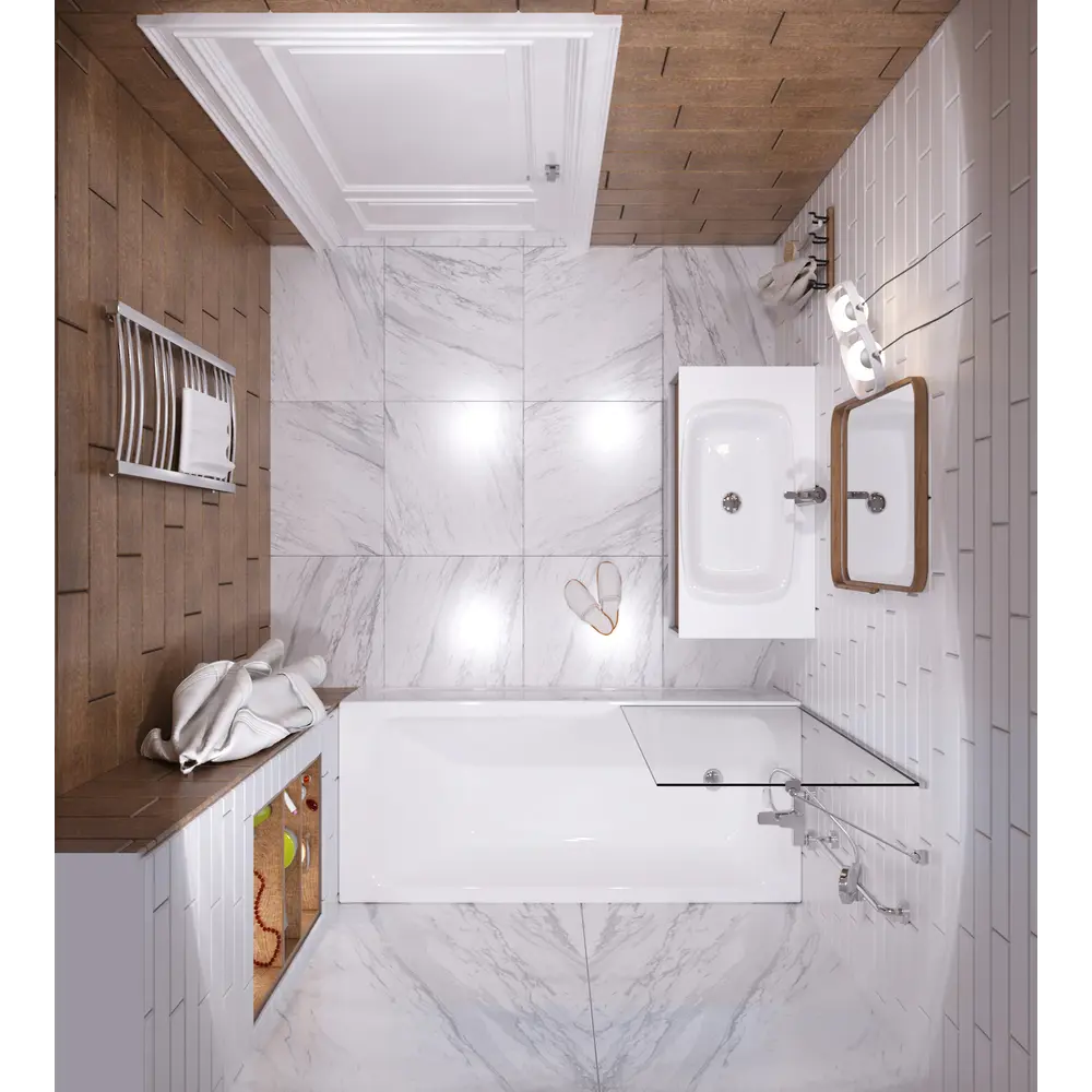 Фото 5 Прямоугольная ванна 1Acreal Gamma Щ0000025829 абс/пмма 140x70см