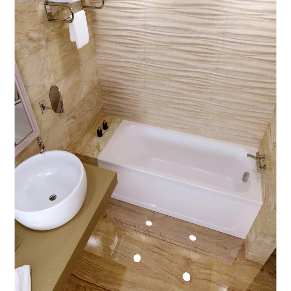 Фото 4 Прямоугольная ванна 1Acreal Gamma Щ0000025829 абс/пмма 140x70см