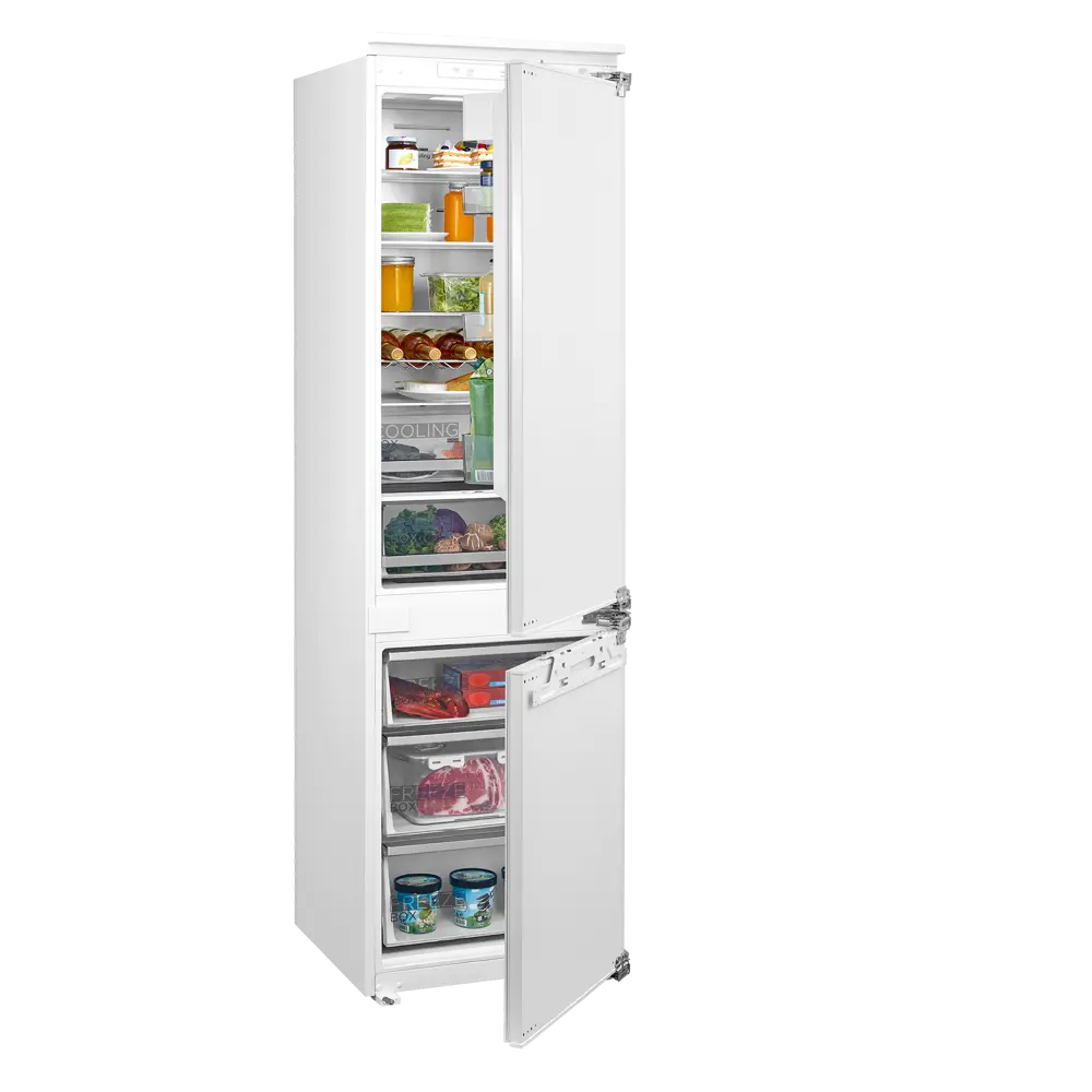 Фото 4 Встраиваемый холодильник Midea MDRE416FGE01M 55.8x197.7 см цвет белый. Фото 4 Встраиваемый холодильник Midea MDRE416FGE01M 55.8x197.7 см цвет белый.