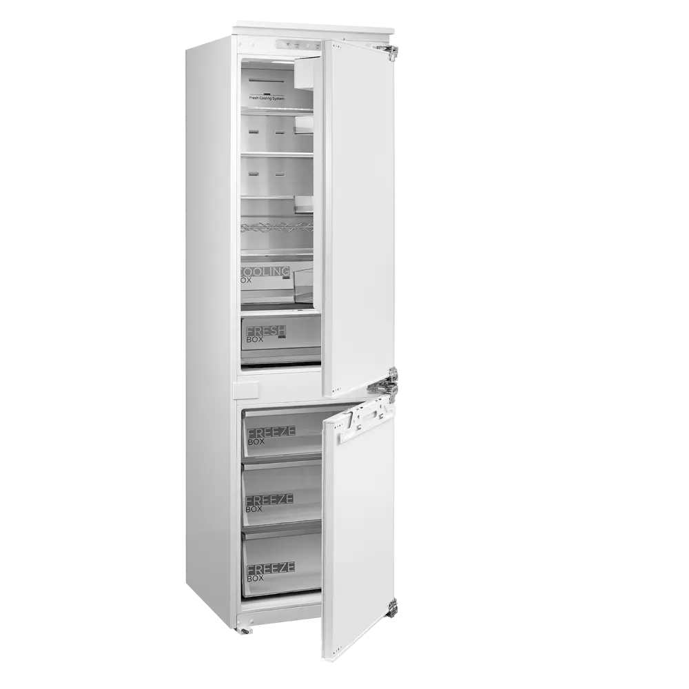 Фото 7 Встраиваемый холодильник Midea MDRE416FGE01M 55.8x197.7 см цвет белый. Фото 7 Встраиваемый холодильник Midea MDRE416FGE01M 55.8x197.7 см цвет белый.