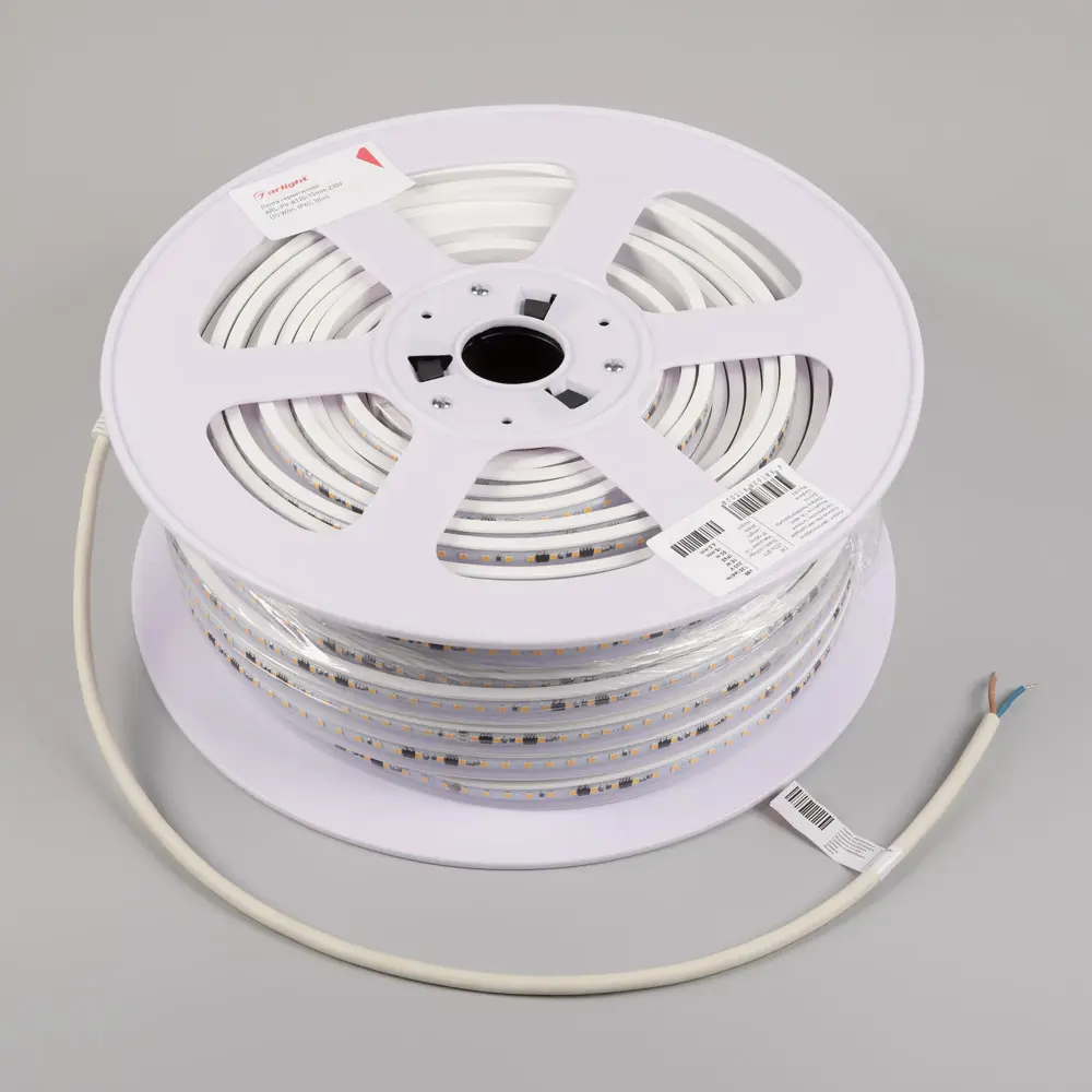 Фото 2 Светодиодная лента Arlight Arlt_054700 120 диод/м 15 Вт/м 220 В IP65 50 м теплый белый свет Фото 2 Светодиодная лента Arlight Arlt_054700 120 диод/м 15 Вт/м 220 В IP65 50 м теплый белый свет
