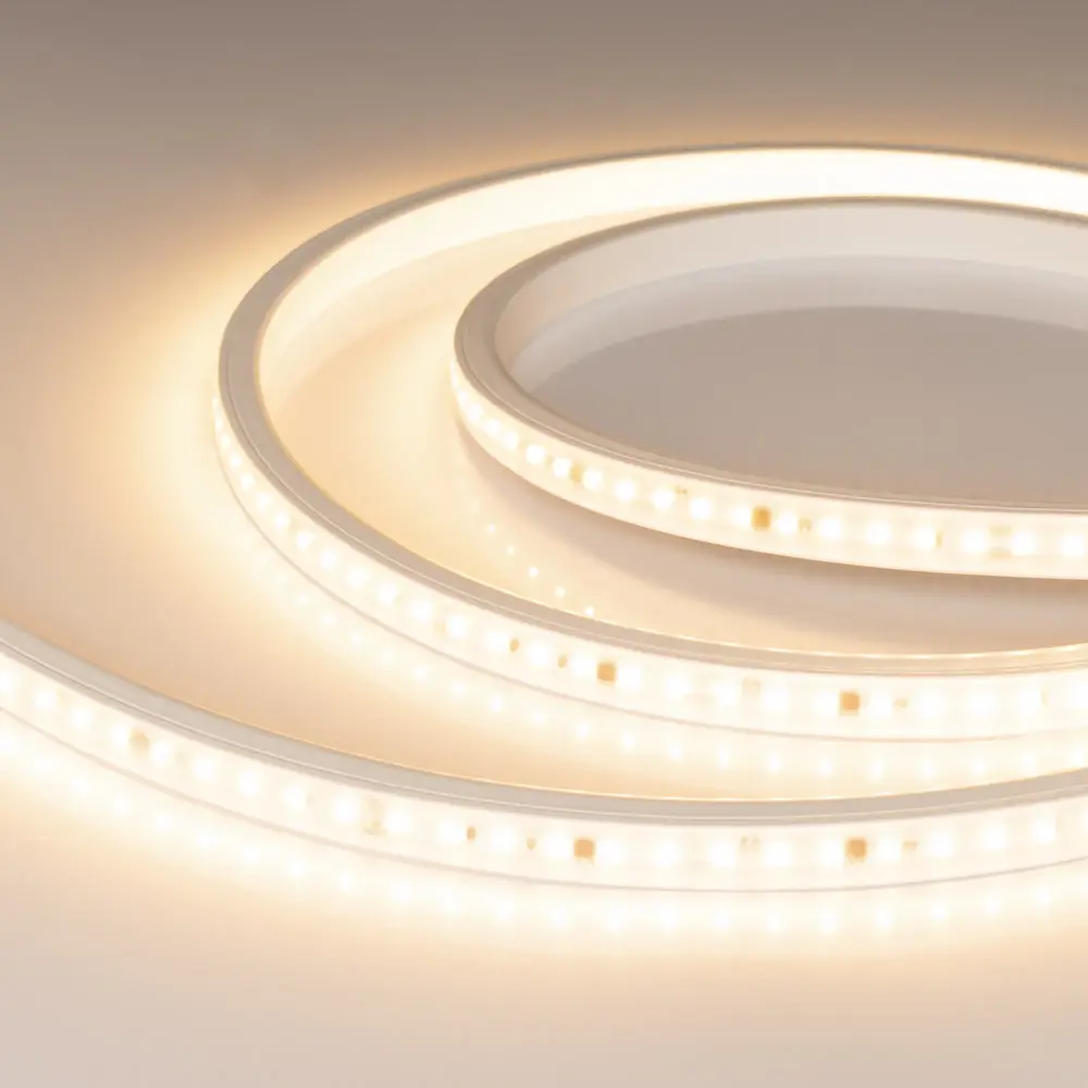 Фото Светодиодная лента Arlight Arlt_054691 84 диод/м 14 Вт/м 220 В IP65 10 м теплый белый свет