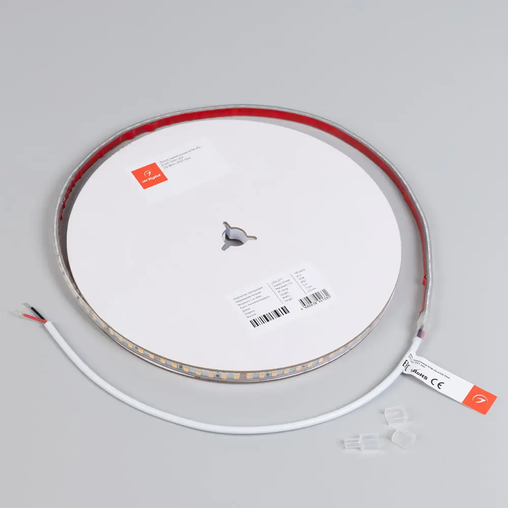 Фото 3 Светодиодная лента Arlight Arlt_058508 140 диод/м 10 Вт/м 24 В IP67 5 м теплый белый свет