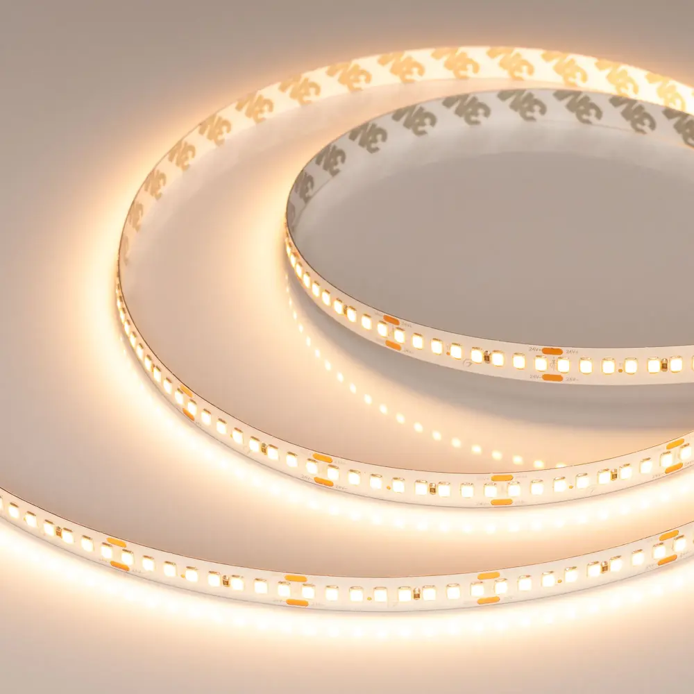 Фото Светодиодная лента Arlight Arlt_055994 192 диод/м 17.6 Вт/м 24 В IP20 5 м теплый белый свет Фото Светодиодная лента Arlight Arlt_055994 192 диод/м 17.6 Вт/м 24 В IP20 5 м теплый белый свет