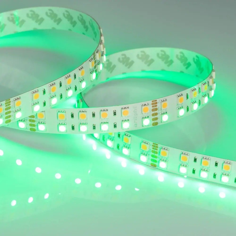 Фото 10 Светодиодная лента Arlight Arlt_018144_2 144 диод/м 32 Вт/м 24 В IP20 5 м белый, изменение цвета rgb свет Фото 10 Светодиодная лента Arlight Arlt_018144_2 144 диод/м 32 Вт/м 24 В IP20 5 м белый, изменение цвета rgb свет