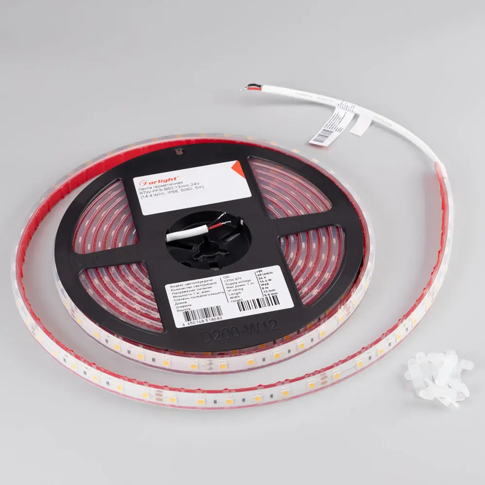 Фото 3 Светодиодная лента Arlight Arlt_036443 60 диод/м 14.4 Вт/м 24 В IP68 5 м холодный белый свет Фото 3 Светодиодная лента Arlight Arlt_036443 60 диод/м 14.4 Вт/м 24 В IP68 5 м холодный белый свет