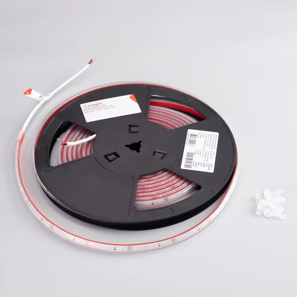 Фото 2 Светодиодная лента Arlight Arlt_021101_2 60 диод/м 4.8 Вт/м 12 В IP67 5 м теплый белый свет Фото 2 Светодиодная лента Arlight Arlt_021101_2 60 диод/м 4.8 Вт/м 12 В IP67 5 м теплый белый свет