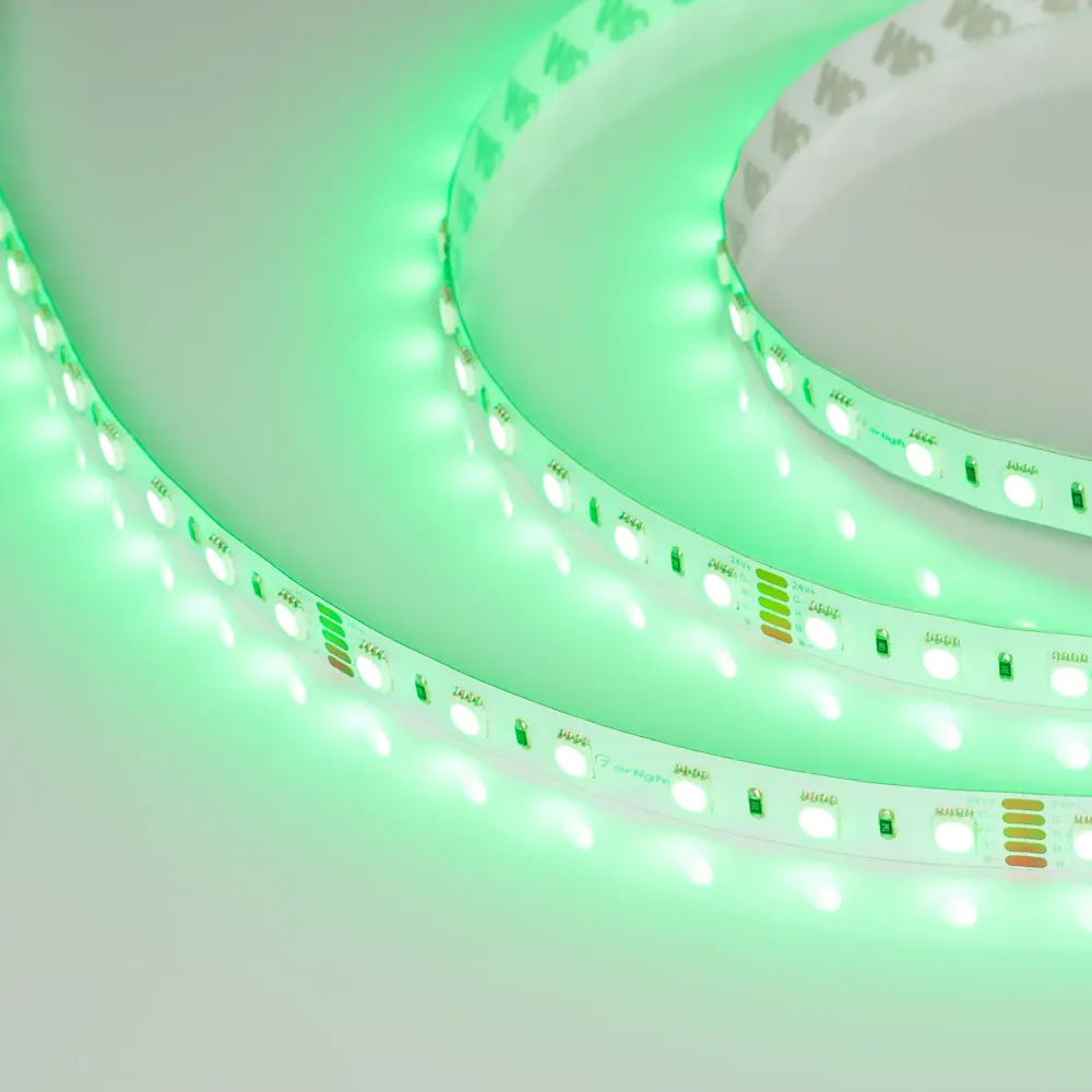 Фото 2 Светодиодная лента Arlight Arlt_019096_2 60 диод/м 19.2 Вт/м 24 В IP20 5 м белый, изменение цвета rgb свет Фото 2 Светодиодная лента Arlight Arlt_019096_2 60 диод/м 19.2 Вт/м 24 В IP20 5 м белый, изменение цвета rgb свет