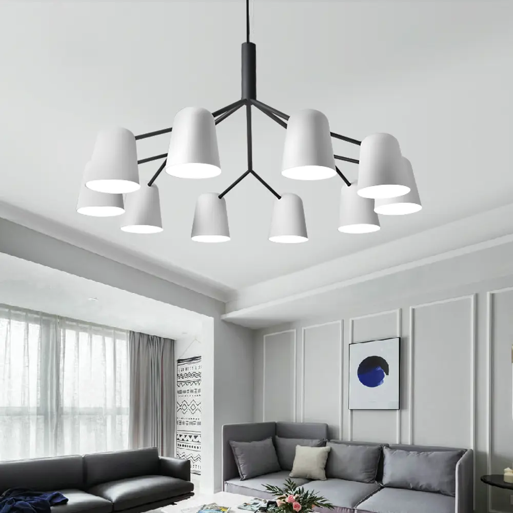 Фото 3 Люстра подвесная Imperiumloft Skym Impr_203499-26 10 ламп 20 м² цвет белый/черный Фото 3 Люстра подвесная Imperiumloft Skym Impr_203499-26 10 ламп 20 м² цвет белый/черный