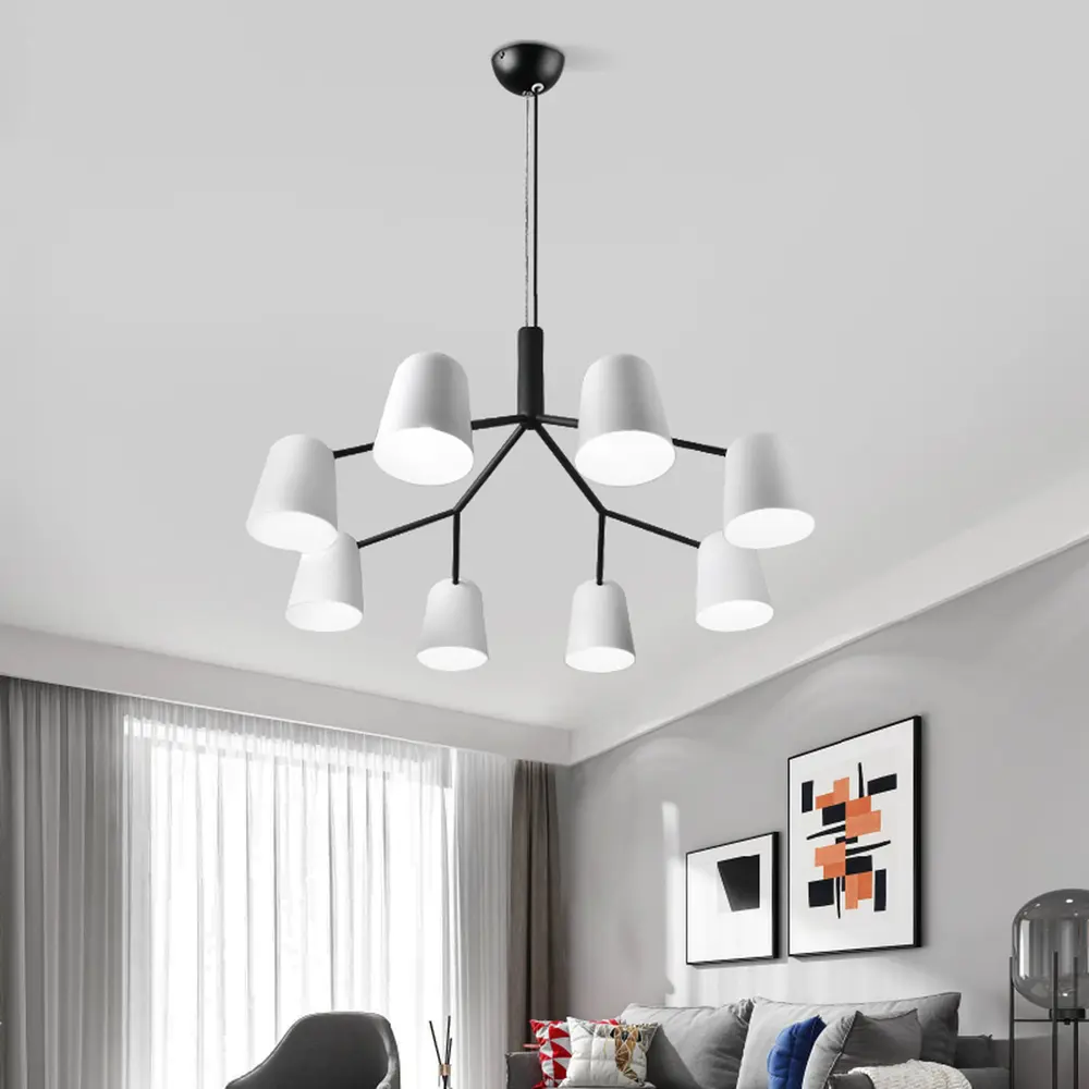 Фото 6 Люстра подвесная Imperiumloft Skym Impr_203499-26 10 ламп 20 м² цвет белый/черный Фото 6 Люстра подвесная Imperiumloft Skym Impr_203499-26 10 ламп 20 м² цвет белый/черный