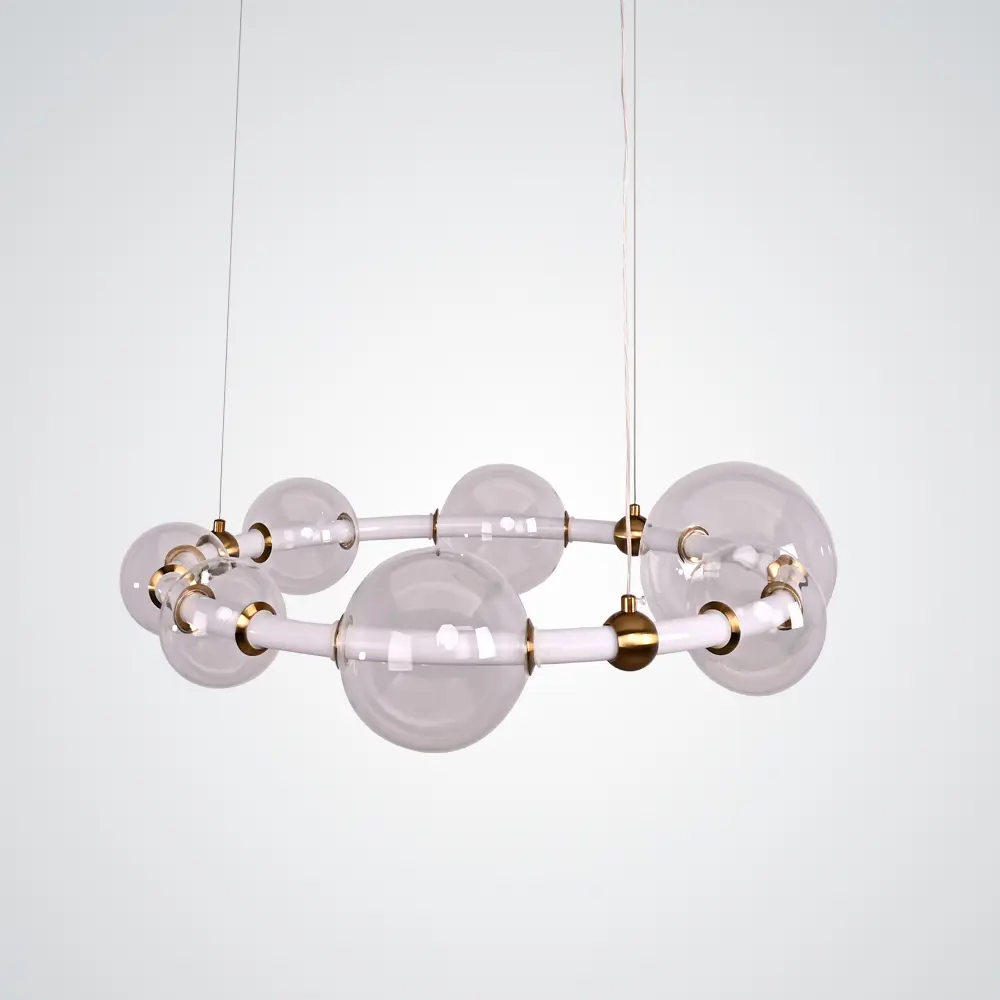 Фото Люстра подвесная светодиодная Imperiumloft Sessa ring Impr_195004-23 18 м² белый свет цвет прозрачный/латунь Фото Люстра подвесная светодиодная Imperiumloft Sessa ring Impr_195004-23 18 м² белый свет цвет прозрачный/латунь