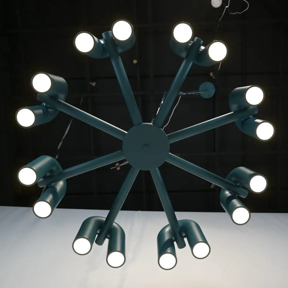 Фото 12 Люстра подвесная светодиодная Imperiumloft Fanny green Impr_212349-23 60 м² теплый белый свет цвет зеленый