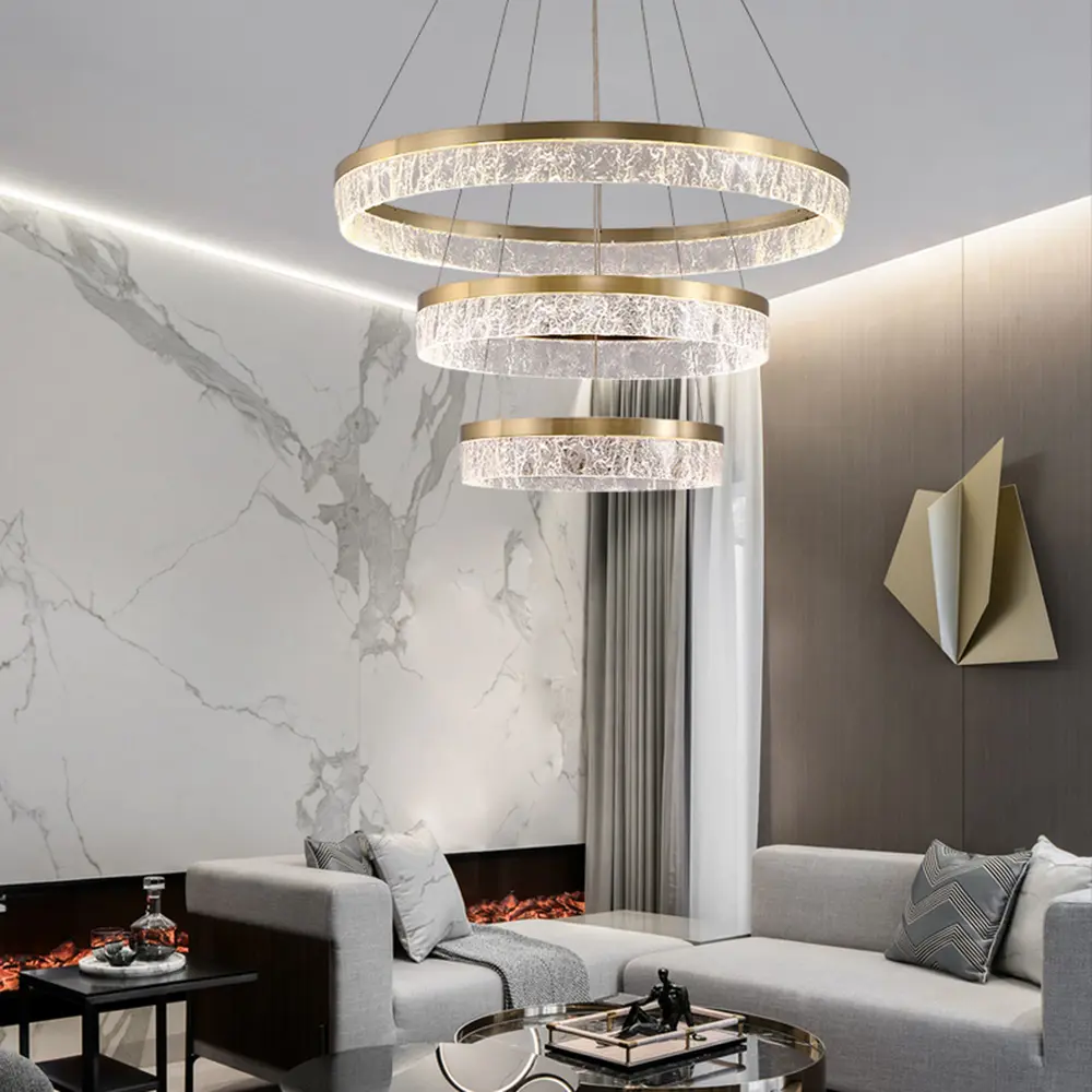 Фото 9 Люстра подвесная светодиодная Imperiumloft Sabina Impr_220101-23 12 м² белый свет цвет прозрачный, латунь