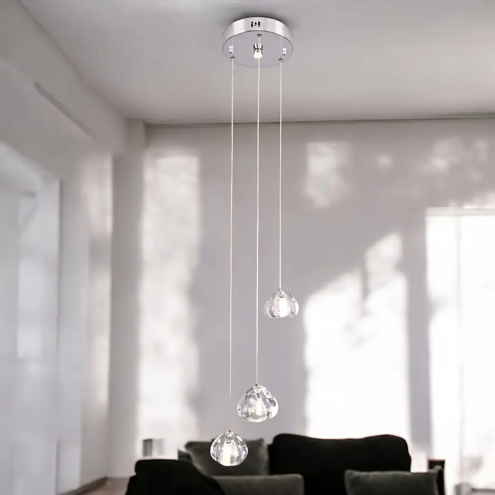 Фото 9 Люстра подвесная Imperiumloft Meteora Impr_101793-26 3 ламп 5 м² цвет прозрачный, черный Фото 9 Люстра подвесная Imperiumloft Meteora Impr_101793-26 3 ламп 5 м² цвет прозрачный, черный